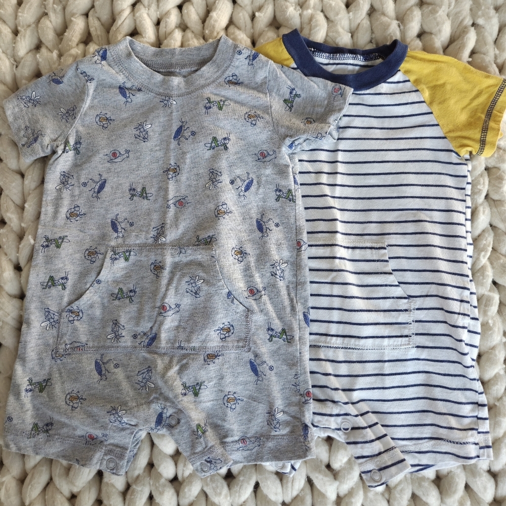 2 Carters Rompers